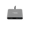 Natec Multi-Port Adapter, Fowler, USB-C, HDMI, USB 3.0 | Natec | USB-C Multiport Adapter | NMP-1607 | Grey | USB Type-C | 0.11 m
