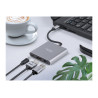 Natec Multi-Port Adapter, Fowler, USB-C, HDMI, USB 3.0 | Natec | USB-C Multiport Adapter | NMP-1607 | Grey | USB Type-C | 0.11 m