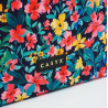 Casyx | SLVS-000023 | Casyx for MacBook | Fits up to size 13 /14 " | Sleeve | Canvas Flowers Dark | Waterproof