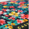Casyx | SLVS-000023 | Casyx for MacBook | Fits up to size 13 /14 " | Sleeve | Canvas Flowers Dark | Waterproof
