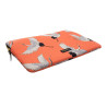 Casyx | SLVS-000006 | Casyx for MacBook | Fits up to size 13 /14 " | Sleeve | Coral Cranes | Waterproof